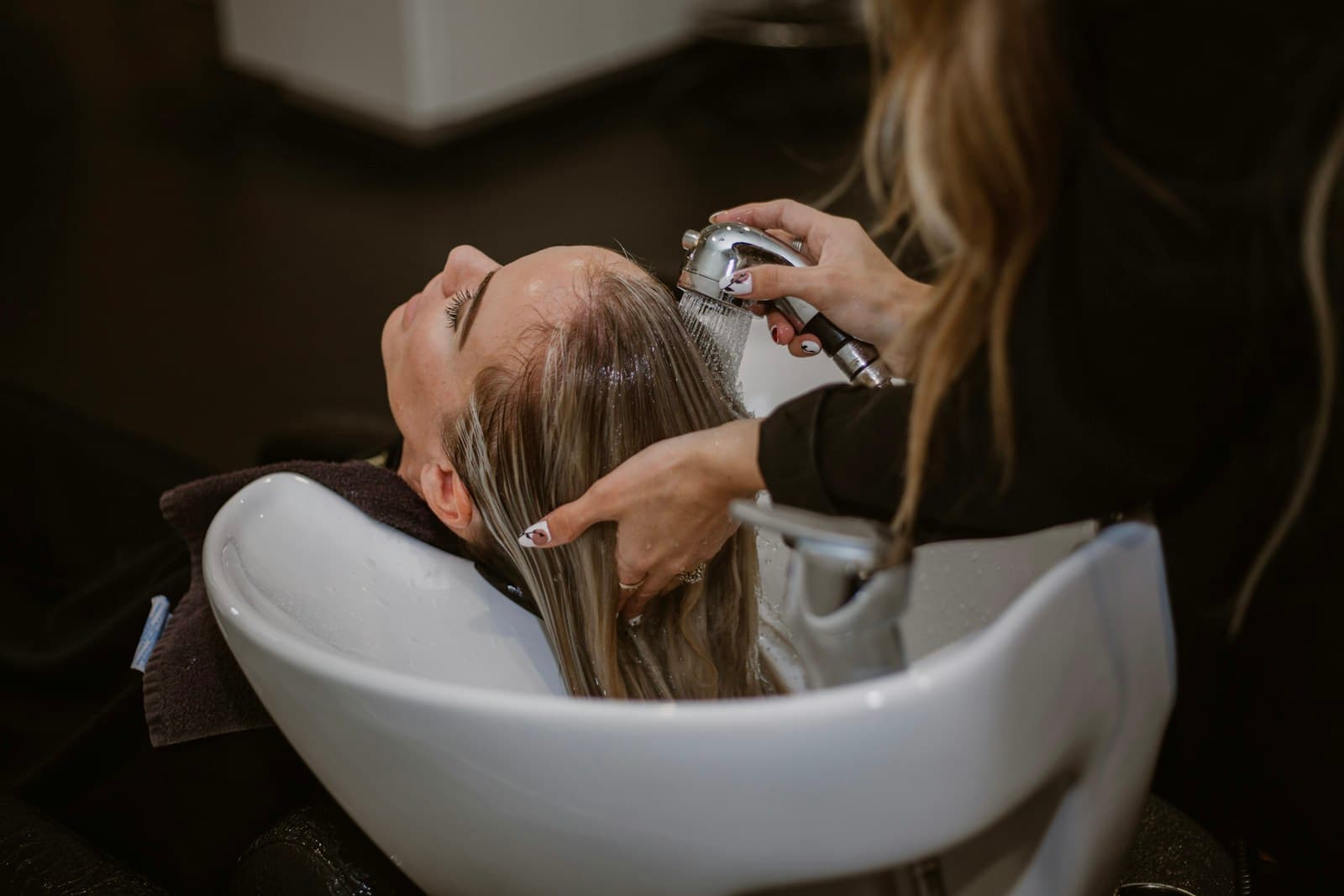 A treatment in a salon